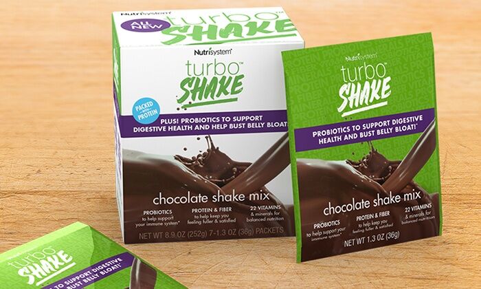 Nutrisystem Turbo Shake Mix, Chocolate, 1.3 Oz, 5 Packets 